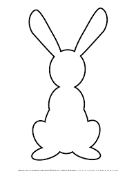 Bunny chain template free printable templates coloring. Bunny Free Printable Template Planerium