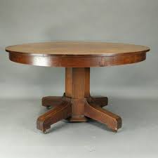 Mission oak for less, at your doorstep faster than ever! Antique Stickley Bros Arts And Crafts Mission Oak Round Dining Table Circa 1915 At 1stdibs