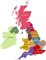 Region Map Afternoon Tea British Isles British Tea