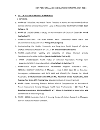Sistem pemantauan pengurusan aset sppa jabatan mineral dan geosains malaysia. Key Performance Indicators Reports Iku 2014