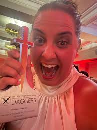 I won a dagger!!! Over the moon to have won the CWA Whodunit Dagger award  last night! It's such an honour, and I am so grateful to my amazing agent,  the brilliant