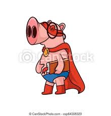 Cualquier libro está disponible para descargar sin. El Libro De Superheroes De Los Cerdos Sonrientes Animal Humano Con Gafas Mascara Roja Y Manto Diseno De Vectores De Canstock