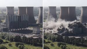 Rugeley power station closed in 2016, and each of the four cooling towers could cool six million gallons of water in an hour. Sixth Building At Rugeley Power Station In Staffordshire Demolished Central Itv News