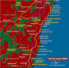 Ordnance survey map covering south & mid wales map scale: North Coast Map Nsw Attractions Places Of Interest