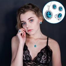 zanvin Bijoux pour Femmes Ensembles de Bijoux pour Femmes Style Mode  Ensemble de Bijoux Bague en Cristal Boucles d'Oreilles Collier Bijoux de  Mariage pour Femmes, Cadeaux de la Saint-Valentin