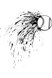 Black And White Baseball Clipart Free Baseball With Flying Splatter Sportsartzoo Sports Art Baseball Design Volleyball