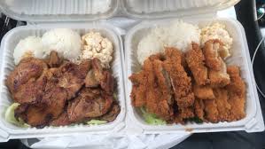 What i love about hawaiian macaroni salad. I Ate Hawaiian Bbq Chicken And Chicken Katsu With Rice And Macaroni Salad Food