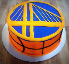 10th Birthday Birthday Cakes For 10 Year Old Boy With Name Golden State Warriors Basketball Cake Trefzger S Bakery Basketball Birthday Parties Birthday Cakes For Men Basketball Birthday
