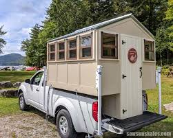 It's a custom built teardrop trailer designed to be 8' in length, 5' in width, and 5' in height on the Make A Skate Away Diy Truck Camper Free Plans Saws On Skates