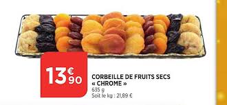 Offre Corbeille De Fruits Secs Chrome Chez Atac