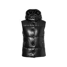 Leather Vest Black
