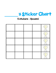 Blank Sticker Chart Template Free Download