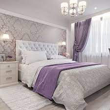 Cozy White And Purple Bedroom Decor Bedroom Interior Simple Bedroom Design Simple Bedroom