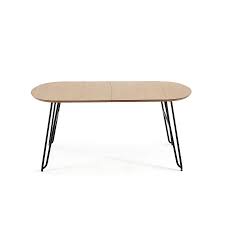 kave home novac eettafel uitschuifbaar 140 x 90 cm ovale eettafels eettafel ovalen tafel