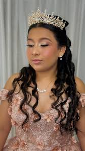 Maquillaje y peinado para una quinceañera hermosa 🥰✨