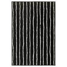 gorlose سجاد وبر قصير أسود أبيض 133x195 سم ikea