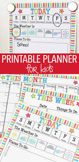 Rock Your Routine With A Printable Planner For Kids Kids Planner Kids Calendar Kids Schedule