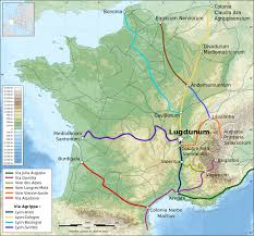 France Map Lambert 93 Topographic Ancient Roman Roads Via Agrippa Wikipedia France Map Map Ancient Maps