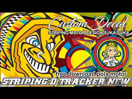 Pola decal dtracker bf cdr. Striping D Tracker New Free Download Pola Striping Motor Vr46 Concept Youtube
