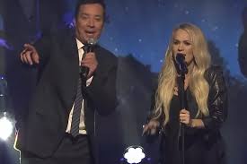 Carrie Underwood + Jimmy Fallon Team for 'Islands in the Stream'