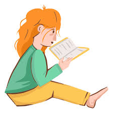 Consideró un lugar seguro y. Personaje De Libro De Lectura De Nina Descargar Png Svg Transparente