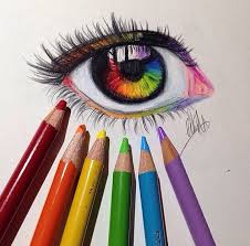 Rainbow Eye Drawing Naladraws Http Phuchess Tumblr Com Olhos Desenho Ideias Para Desenho Desenhos De Rostos