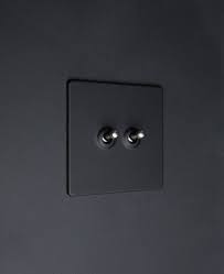 Toggle Light Switch Black Double Toggle Switch With 4 Finishes