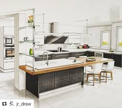 Interiors Sketch Op Instagram Repost Jr Draw En 2020 Idee Amenagement Cuisine Croquis Maison Idee Deco Cuisine Ouverte