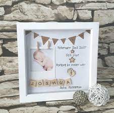 Welcome the little one to the world with one of our many personalized baby gifts, including picture frames, crosses, banks, signs. New Baby Gift Present For New Baby Baby Birth Gift Etsy Baby Birth Gifts Baby Crafts New Baby Products