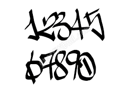 Finden sie das perfekte graffiti alphabet bild. Beste Graffiti Zahlen 0 9 Schriftarten Vektor Kostenlos Graffiti Schrift Und Bilder