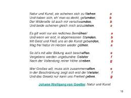 In Het Beroemde Gedicht Natur Und Kunst Komt De Bekende Uitspraak Voor In Der Beschrankung Zeigt Szich Erst Der Meister Literatuur