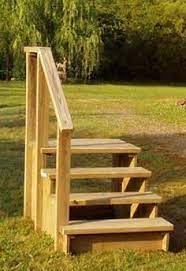 A collection of outdoor step lighting installations including stairs lighting for beauty, safety, ideas for lighting your outdoors steps learn more. Image Result For Diy Movable Stairs And Landing Small Outdoor Stairs Diy Stairs Backyard