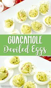 Guacamole Deviled Eggs Recipe Appetizer Deviledeggs Guacamole Avocado Deviled Eggs Guacamole Deviled Eggs Deviled Eggs Recipe