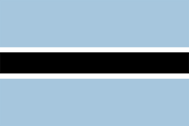 The flag of botswana consists of a light blue base with a black horizontal stripe through the middle of it. Flag Of Botswana Britannica
