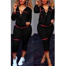 Please, keep in mind that asian sizes tend to be smaller than american or european sizes, therefore. Turndown Collar Long Sleeves Zipper Design Black Knitting Two Piece Pa Desireez