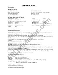Macbeth Script Esl Worksheet By Roxette