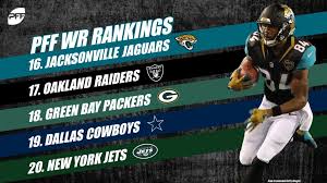The week 4 fantasy football wide receiver rankings come with a lot of questions. Ranking All 32 Wide Receiving Corps In The Nfl Through Week 4 Nfl News Rankings And Statistics Pff