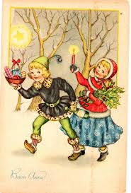 Ilclanmariapia Buon Anno Biglietti Di Natale Vintage Arte Natalizia Illustrazione Di Natale
