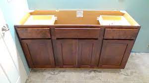 Gauge the locations of the drain lines and the water pipes. Bathroom Vanity Installation How To Install A Vanity Youtube