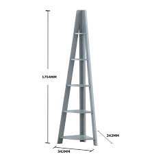 There's not much science behind this choice. Riva Corner Ladder Bookcase