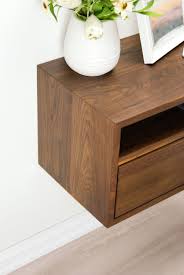 Maybe you would like to learn more about one of these? Floating Nightstand With Drawer And Open Shelf Solid Walnut Wood Hanging Bedside Table Scandinavian Mid Century Modern Minimalist