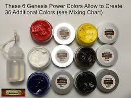 details about m00150 morezmore genesis heat set paints 6 power colors set thinning oil kit