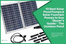 Maybe you would like to learn more about one of these? Top 10 Best Solar Pond Pumps Solar Fountain Pumps 2021