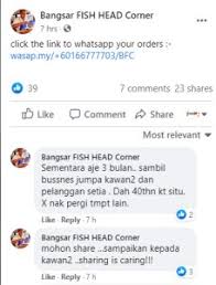 Kari kepala ikan & seluar pendek. Gerai Anuar Kari Kepala Ikan Bangsar Yang Terkenal Kini Meniaga Dengan Foodtruck