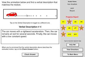 The Name That Motion Concept Builder Is A Concept Building Tool That Challenges The Learner To Match 11 Verbal Descriptions Progress Report Names Understanding