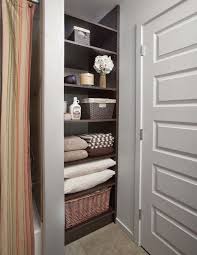 Smart storage strategies transformed this linen closet nightmare into an organized dream space with adjustable shelves and custom cubbies. Open Bathroom Closet Organization Ideas 41 Inspira Spaces Bathroom Closet Designs Bathroom Closet Organization Open Bathroom