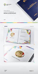 Asian Games 2018 Diploma Commemorative Medal On Behance Commemoration Asian Games Medals