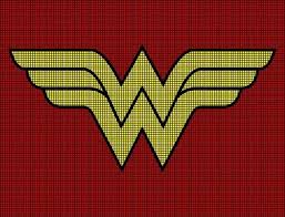 Monument to woman cross stitch patterns. Wonder Woman Logo Crochet Pattern Cgct 104943