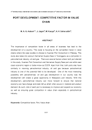 Check spelling or type a new query. Pdf Port Development Competitive Factor In Value Chain Jagan Jeevan Academia Edu