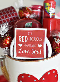 It has plenty of room to carry all that he. Cute Valentine S Day Gift Idea Red Iculous Basket